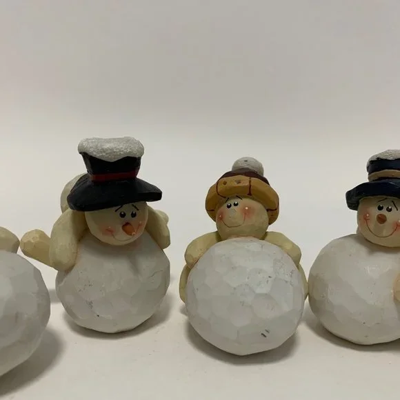 Frolicking Snowmen Ornaments 4 - Picture 3 of 9